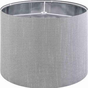 New Open Box GOSO Drum Ambience Lamp Shade for Table Lamps Shade Gray Natural Fa